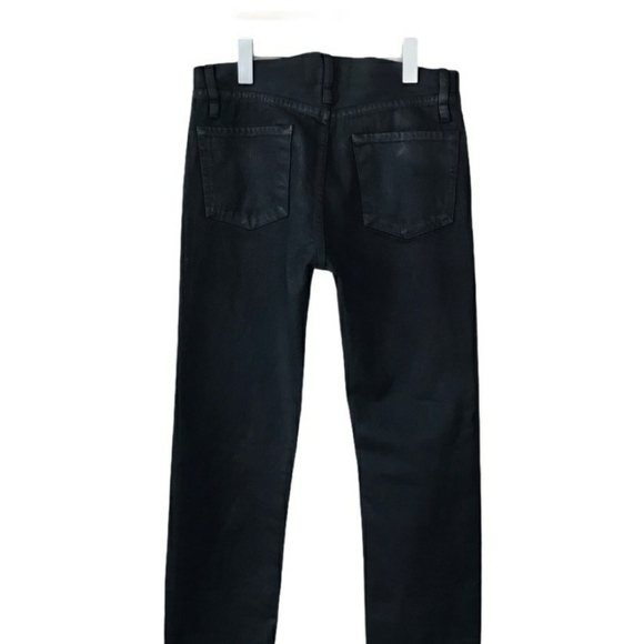 NEW Calvin Rucker Jeans Baby Love Distressed Black 26 Hi Waist Boyfriend Luxury - Picture 4 of 16